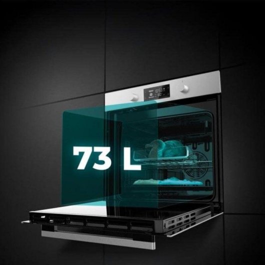 Forno Multifunções Cecotec Bolero Hexa P526000 Pirolítico 73L 60cm A Touch Preto Inox