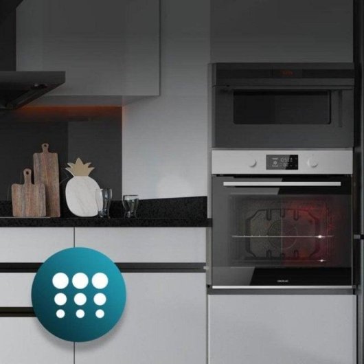 Forno Multifunções Cecotec Bolero Hexa P526000 Pirolítico 73L 60cm A Touch Preto Inox