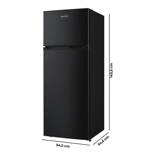Frigorífico Dos Puertas Cecotec Bolero CoolMarket 2D 204 Defrost 143cm 204L E Negro
