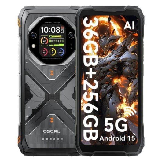 Oscal Tank 1 12GB 256GB 6.78" IPS 5G Dual SIM 20000mAh 55W Akku 64MP NFC IP69K Android 13 Orange