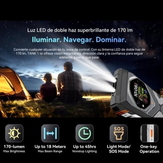Oscal Tank 1 12GB 256GB 6.78" IPS 5G Dual SIM 20000mAh 55W Akku 64MP NFC IP69K Android 13 Orange