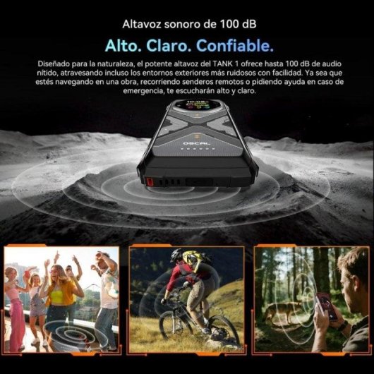 OSCAL Tank 1 5G 12GB 256GB 6.78" Naranja