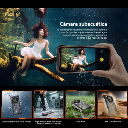 Oscal Tank 1 16GB 512GB 6.78" IPS FHD+ 5G Dual SIM Câmara 64MP NFC IP69K Android 15 Preto