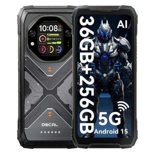 Oscal Tank 1 5G 12GB 256GB 6.78" Preto