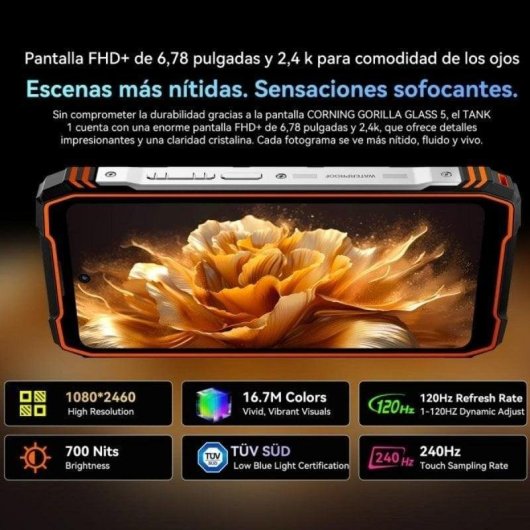 Oscal Tank 1 5G 12GB 256GB 6.78" Noir