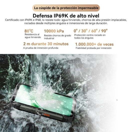 Blackview Xplore 2 12GB 256GB 6.73" AMOLED 5G Dual SIM Batería 20000mAh Carga 120W Android 15 Negro