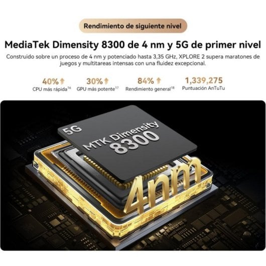 Blackview Xplore 2 12GB 256GB 6.73" AMOLED 5G Dual SIM Batería 20000mAh Carga 120W Android 15 Negro