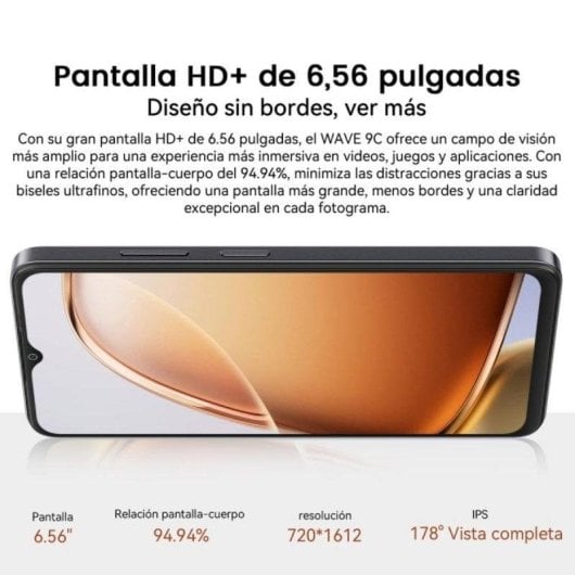 Blackview Wave 9C 4G 4GB 64GB 6,56" Negro Dual SIM
