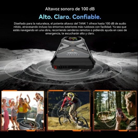 Oscal Tank 1 16GB 512GB 6.78" IPS FHD+ 5G Dual SIM Batteria 20000mAh IP69K Android 13 Arancione