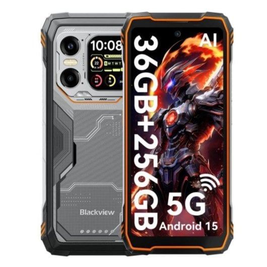 Blackview XPLORE 1 12GB 256GB 6.78" IPS 120Hz 5G Dual SIM Cámara 64MP IP69K Android 15 Naranja