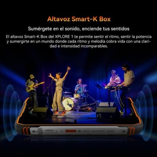 Blackview XPLORE 1 16GB 512GB 6.78" IPS 120Hz 5G Dual SIM Batteria 20000mAh NFC IP69K Android 15 Arancione