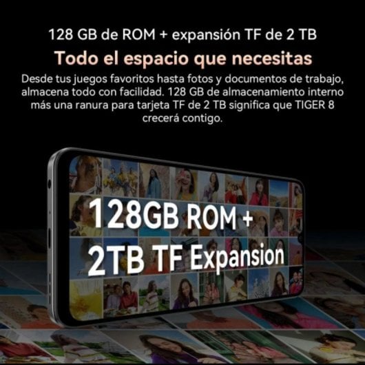 OSCAL Tiger 8 8GB 128GB 6.88" IPS 120Hz 5G Dual SIM NFC Batteria 5000mAh Android Nero
