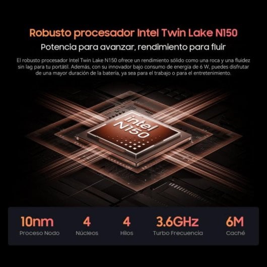 Ordinateur Portable Blackview AceBook 6 Intel N150 16GB 512GB SSD IPS FHD+ 15,6" Windows 11 Home Casque inclus