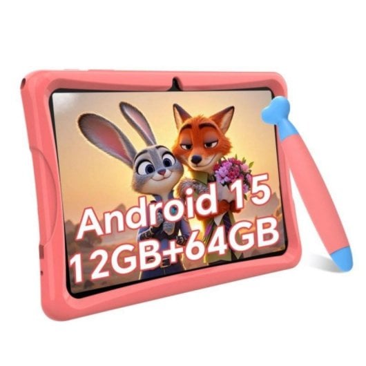 Tablet Tabwee K10 10.1" 64GB WiFi 5000mAh Android 15 com stylus Preto