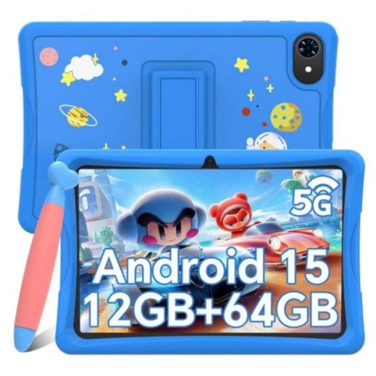 Tablet Tabwee K10 10.1" 64GB 5000mAh WiFi Android 15 Azul com Stylus