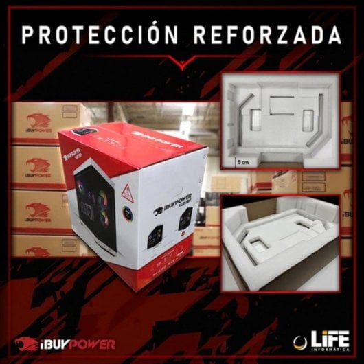 PC Sobremesa IBUYPOWER Fighter Rogue Lite AMD Ryzen 5 4500 16GB 1TB SSD RTX 3050 Windows 11 Home
