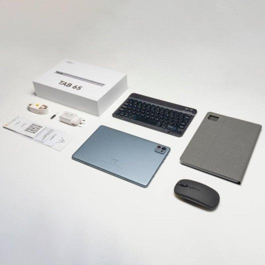 Tablet Cubot Tab 65 WiFi 10,1" Gris 4GB 128GB con teclado físico Batería de larga duración
