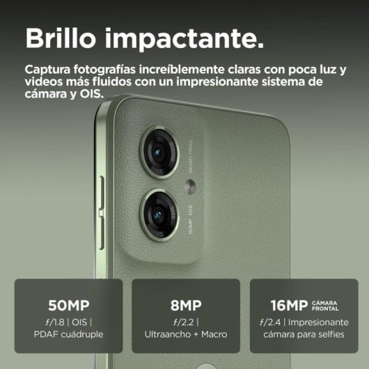 Motorola moto g55 8GB 256GB 6.49" LCD 120Hz 5G Dual SIM NFC Kamera 50MP IP54 Android 14 Grün