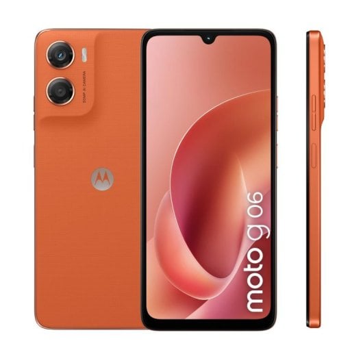 Motorola Moto G06 4GB 64GB 6.88" LCD 120Hz 4G Dual SIM NFC IP64 Android 15 Naranja