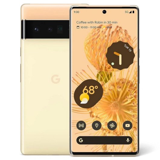 Google Pixel 6 Pro 12GB 128GB 6.7" OLED 5G Dual SIM Tripla Fotocamera 50MP Android 12 Giallo
