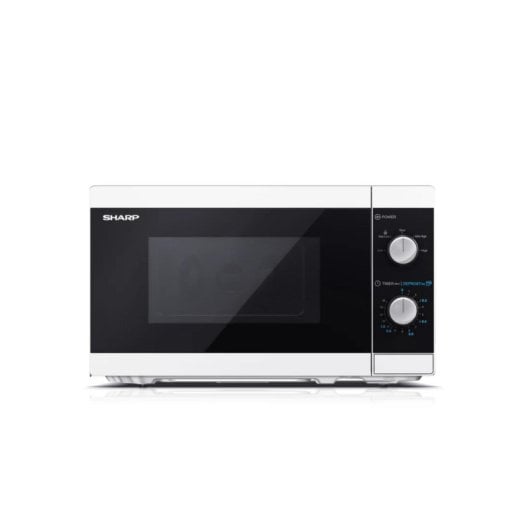 Microondas Sharp YC-MS01E-W 20 Litros 800W Giro Botón Encimera Blanco Negro