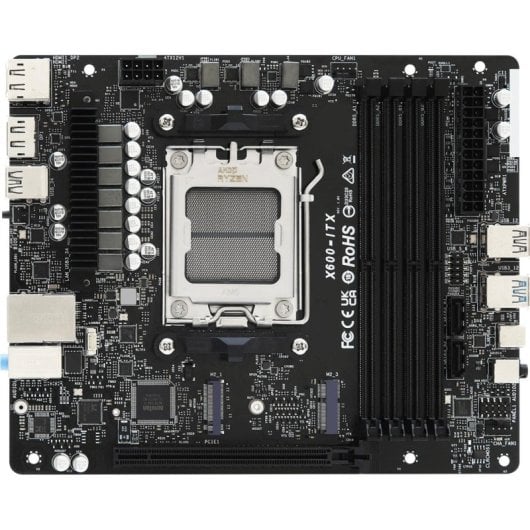Barebone ASRock DeskMeet X600 AMD X600 Socket AM5 DDR5-SDRAM 4xM.2 500W LAN