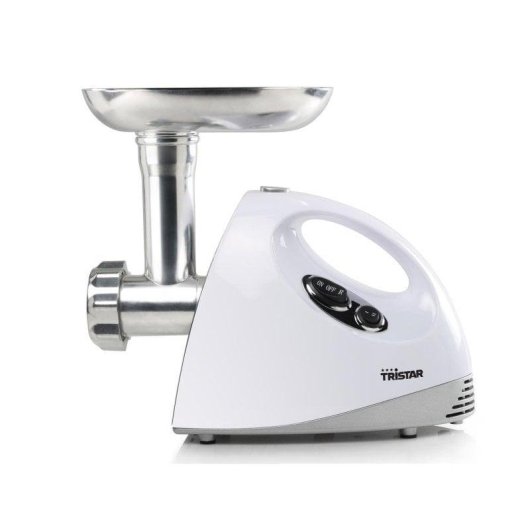 Hachoir à viande Tristar VM-4210 1200W 3 disques adaptateur saucisses blanc