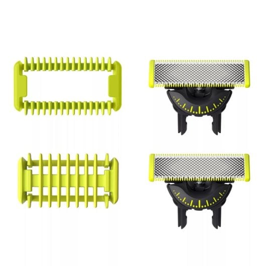 Tête de rasage Philips Norelco OneBlade QP624/50 2 lames Lime Argent compatibilité étendue