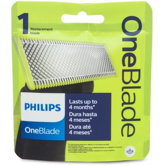 Lame de rasoir Philips OneBlade QP210 Argent Jaune Compatible OneBlade et OneBlade Pro