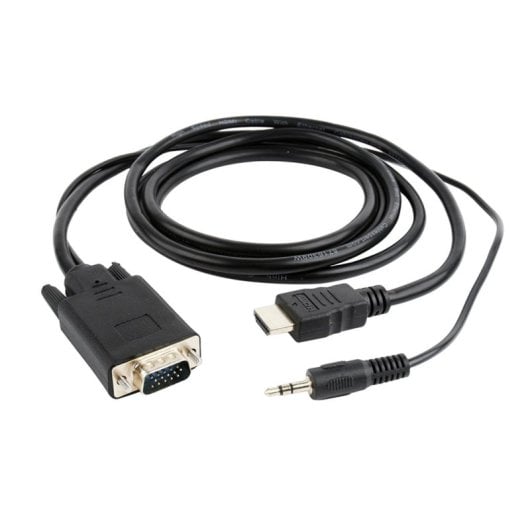 Conversor Gembird A-HDMI-VGA-03-10 HDMI para VGA 3 m com saída áudio 3.5 mm