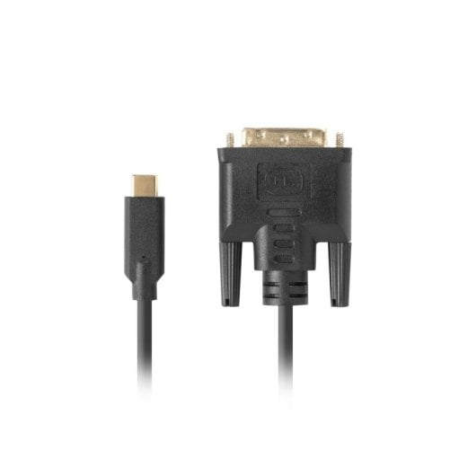 Kabel Lanberg CA-CMDV-10CU-0018-BK 1,8 m USB Type-C auf DVI-D Male Schwarz