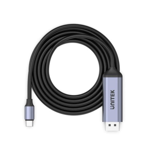 Kabel Unitek V1423C USB Typ-C auf DisplayPort 1.8 m 8K 60Hz Aluminiumgehäuse