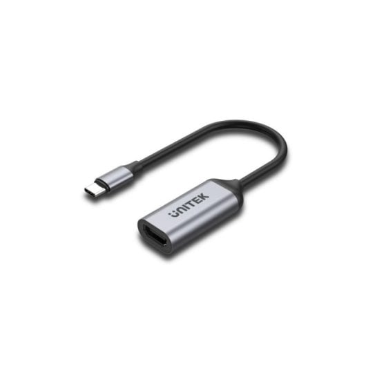 Adapterkabel UNITEK V1420A USB Typ-C auf HDMI 0,15 m Aluminium Grau