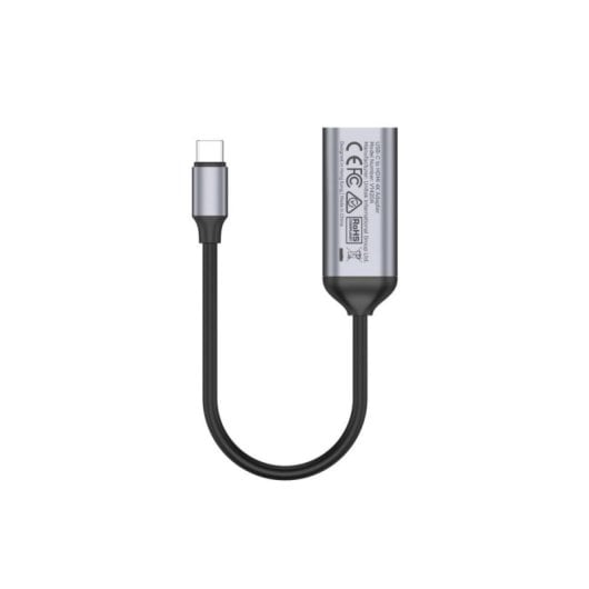 Adapterkabel UNITEK V1420A USB Typ-C auf HDMI 0,15 m Aluminium Grau