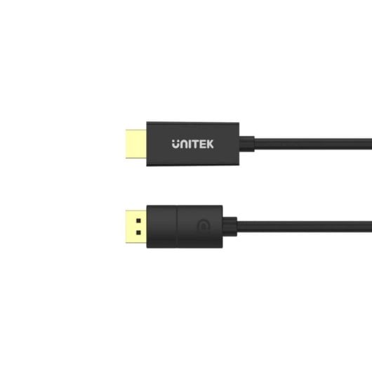 Kabel UNITEK V1608A DisplayPort HDMI 1,8 m Aluminium Grau 4K 60Hz HDCP 2.2