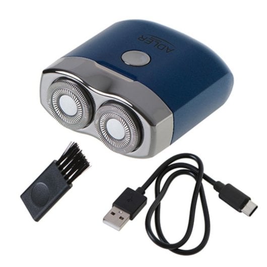 Máquina de afeitar Adler AD 2937 azul batería Li-Ion 250 mAh dos cabezales USB