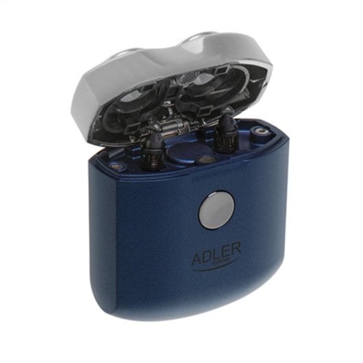 Máquina de afeitar Adler AD 2937 azul batería Li-Ion 250 mAh dos cabezales USB