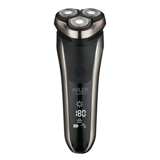 Máquina de afeitar Adler AD 2933 láminas negro LCD batería litio 180 min