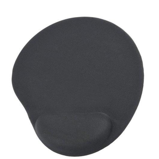 Gembird MP-GEL-BLACK Tapete de Rato Gel com Apoio de Pulso e Antiderrapante Preto