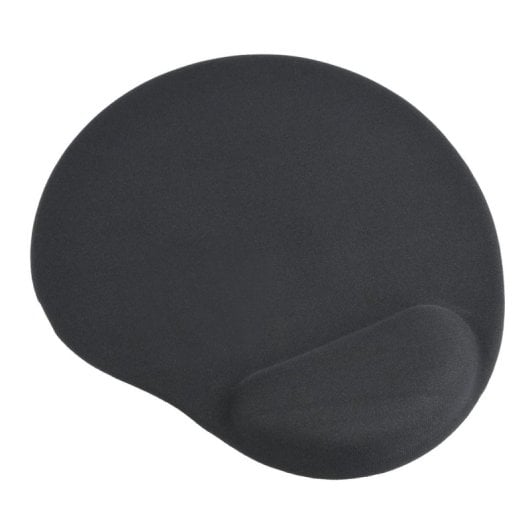 Gembird MP-GEL-BLACK Tapete de Rato Gel com Apoio de Pulso e Antiderrapante Preto