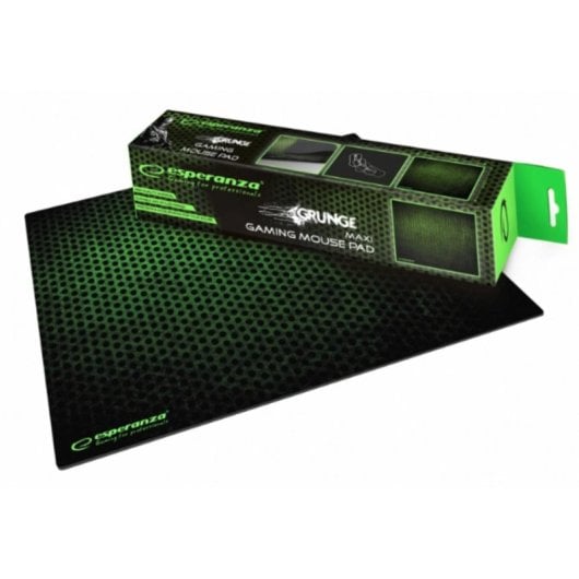 Alfombrilla Gaming Esperanza EGP103G Negro Verde 400x300 mm Base Antideslizante