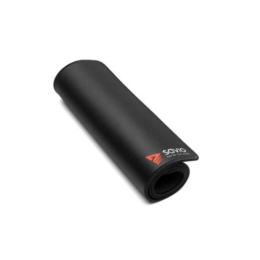Alfombrilla Gaming Savio Black Edition Turbo Dynamic S 25x25 mm Base Antideslizante Negro