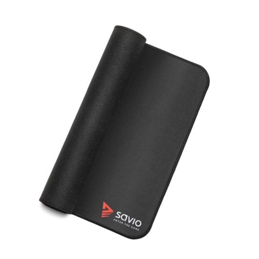 Alfombrilla Gaming Savio Black Edition Turbo Dynamic S 25x25 mm Base Antideslizante Negro