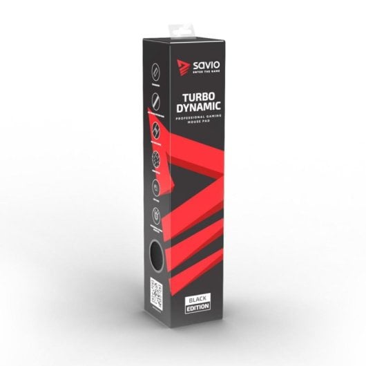 Alfombrilla Gaming Savio Black Edition Turbo Dynamic L superficie dinámica 700x300x3mm