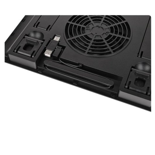 Notebook-Kühler Thermaltake Massive A23 16 Zoll 1 Lüfter 1200 RPM Schwarz Metall USB