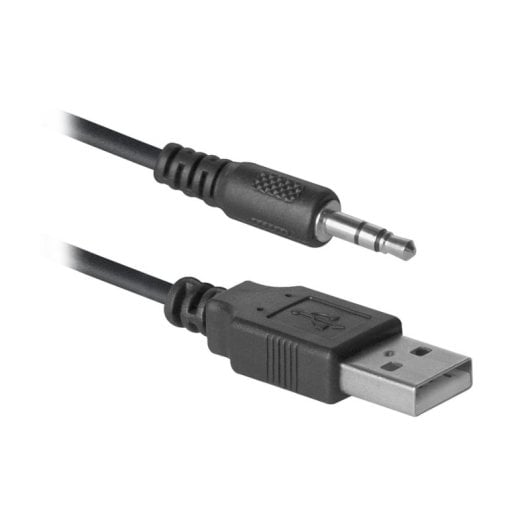 Haut-parleurs Defender 2.0 filaires 6 W USB, boîtier MDF, polyvalents noirs