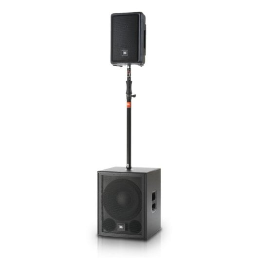 Altifalantes JBL 2 Vias Bluetooth 1300 W com microfone integrado e controlo rotativo