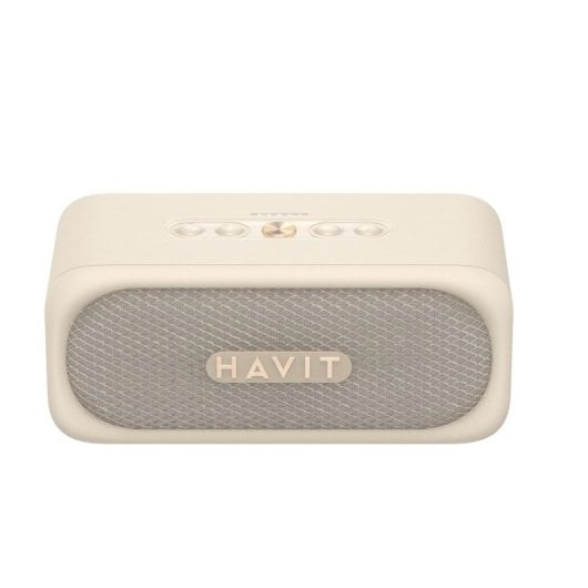 Altavoces Havit Fiesta Inalámbricos y Alámbricos 20W Bluetooth IPX7 Beige TWS