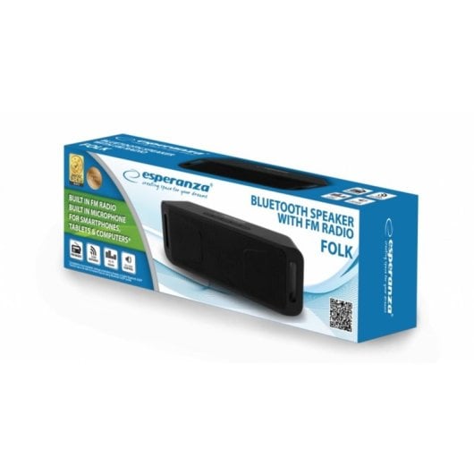 Haut-parleurs Esperanza stéréo portables Bluetooth 6W avec micro et radio FM
