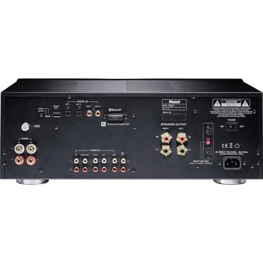 Amplificateur Magnat MA 900 200 W Bluetooth Classe A/B Noir télécommande